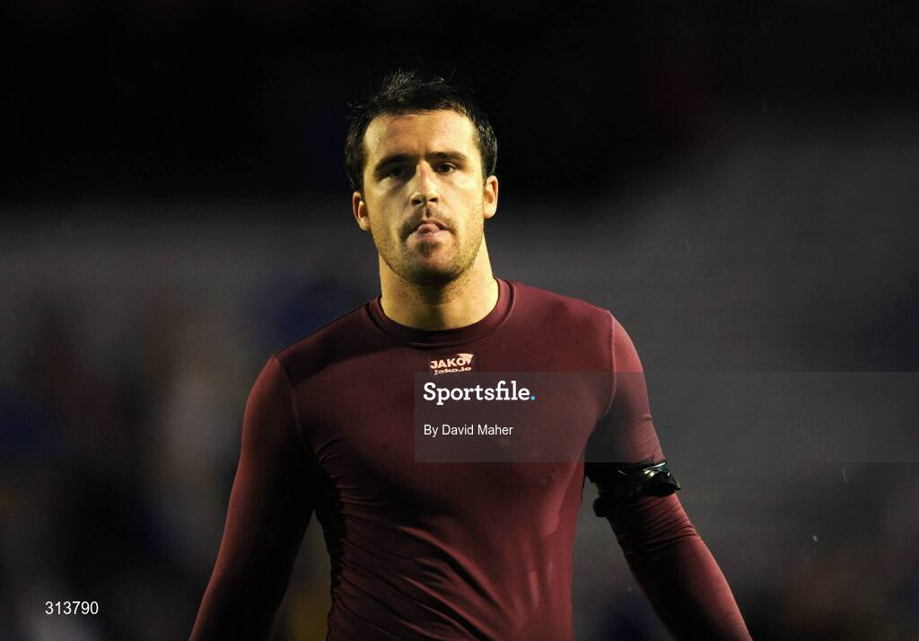 29 July 2008; Drogheda United goalkeeper Jamie Ewings at the end of the game. Drogheda United v Dynamo Kyiv - UEFA Champions League 2nd Qualifying Round, Dalymount Park, Dublin. Picture credit: David Maher / SPORTSFILE