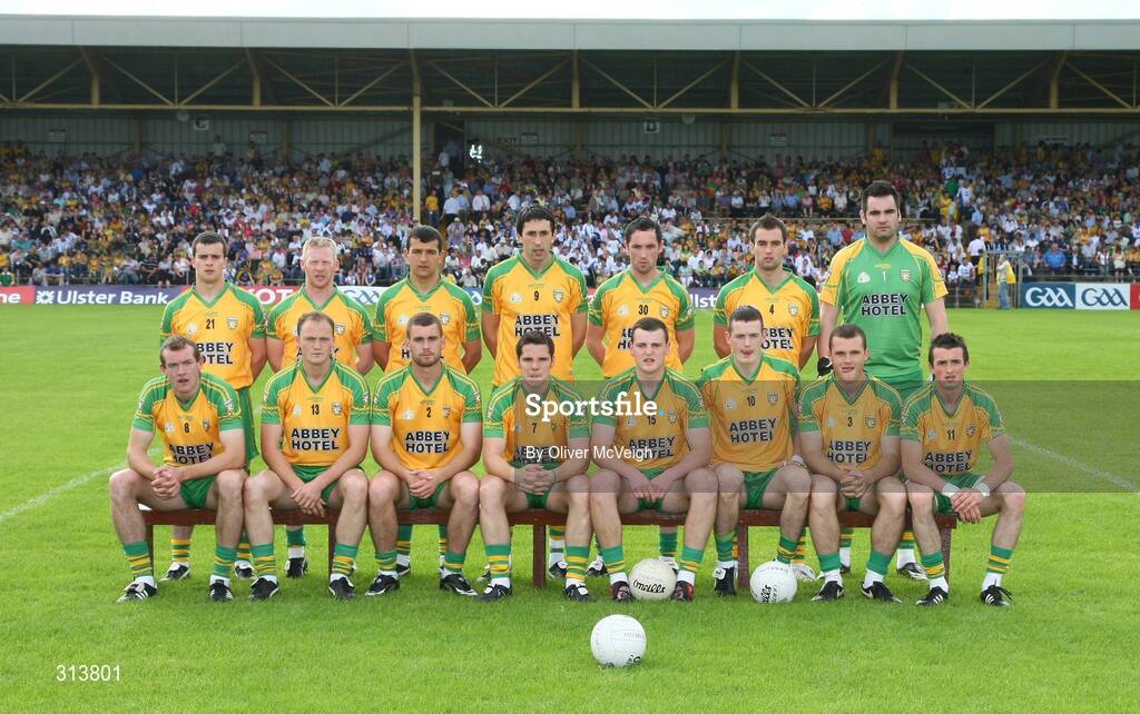 24 July 2008; The Donegal team. GAA Football All-Ireland Senior Championship Qualifier - Rd 2, Donegal v Monaghan, Ballybofey, Co. Donegal. Picture credit: Oliver McVeigh / SPORTSFILE