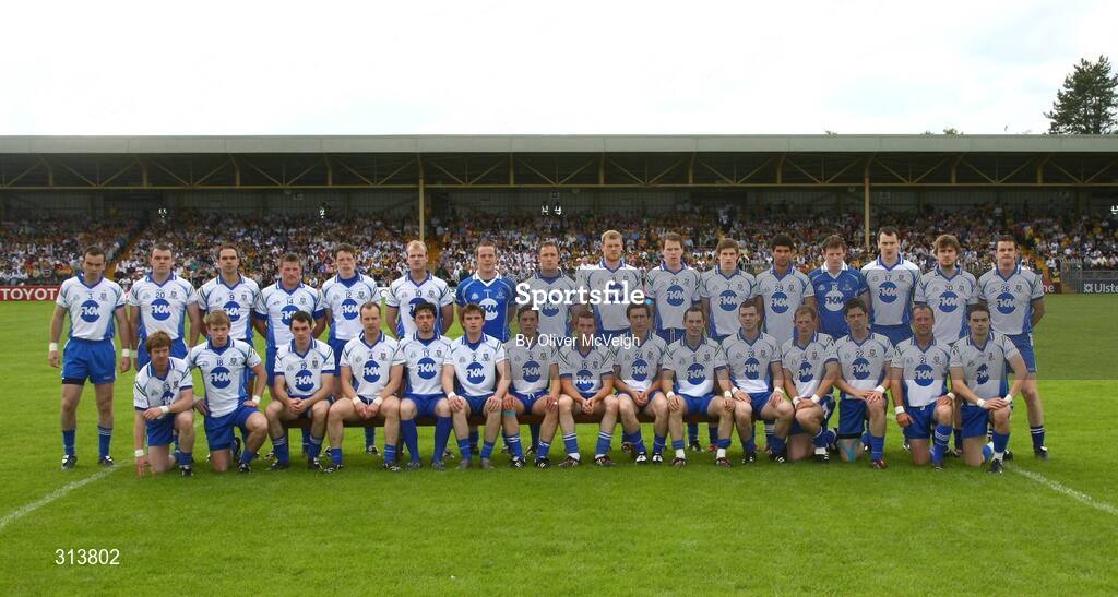 24 July 2008; The Monaghan squad. GAA Football All-Ireland Senior Championship Qualifier - Rd 2, Donegal v Monaghan, Ballybofey, Co. Donegal. Picture credit: Oliver McVeigh / SPORTSFILE