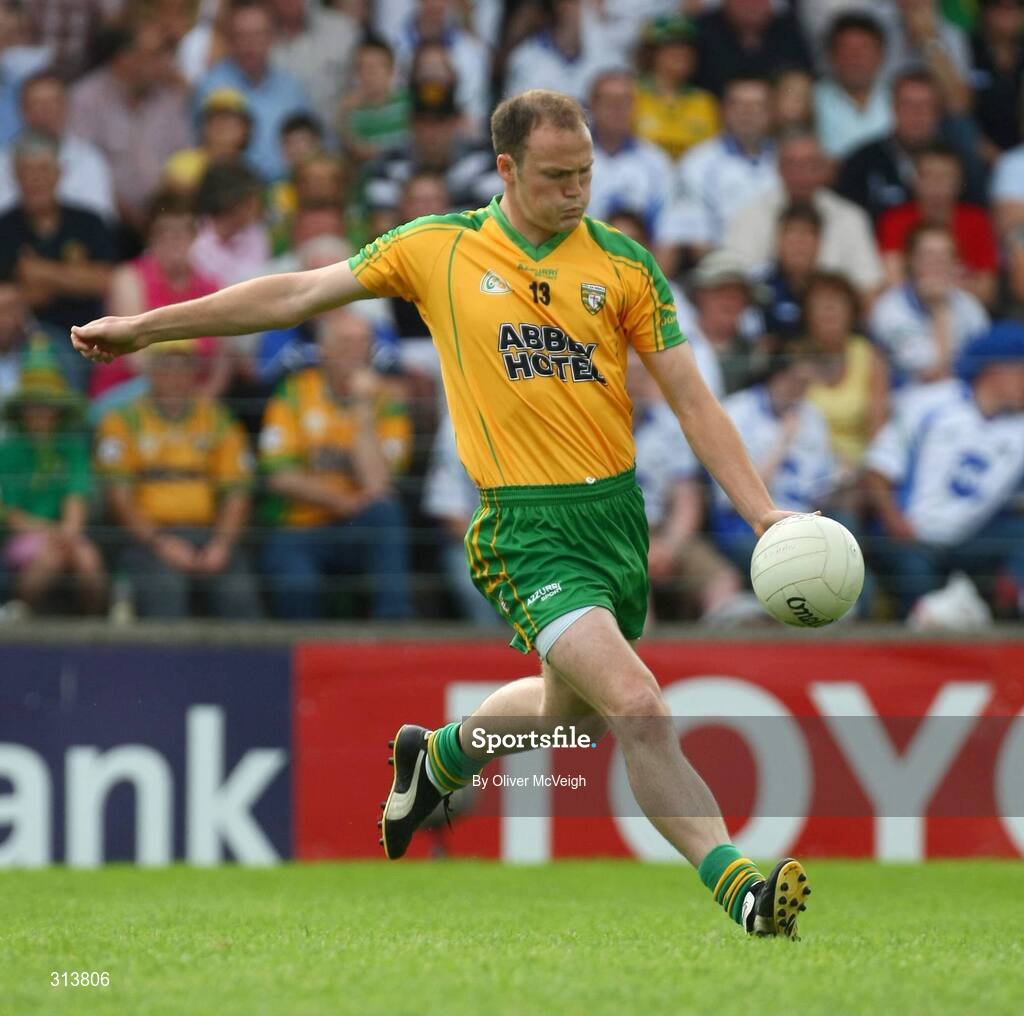 24 July 2008; Colm McFadden, Donegal. GAA Football All-Ireland Senior Championship Qualifier - Rd 2, Donegal v Monaghan, Ballybofey, Co. Donegal. Picture credit: Oliver McVeigh / SPORTSFILE