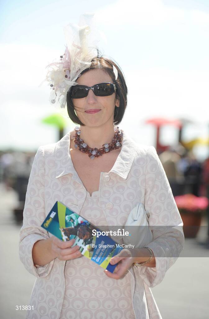 30 July 2008; Rhona Larkin, from Tuam, Galway, during the third day of the Galway Racing Festival. Galway Racing Festival - Wednesday, Ballybrit, Galway. Picture credit: Stephen McCarthy / SPORTSFILE