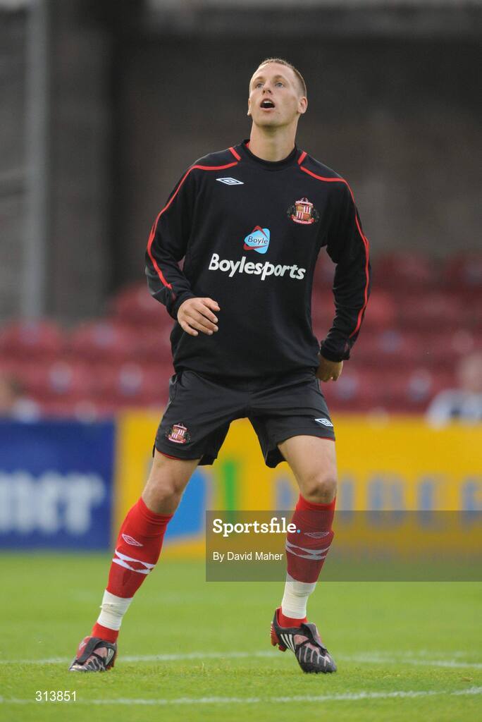 28 July 2008; David Meyler, Sunderland. Pre-season friendly, Cobh Ramblers v Sunderland, Turners Cross, Cork. Picture credit: David Maher / SPORTSFILE