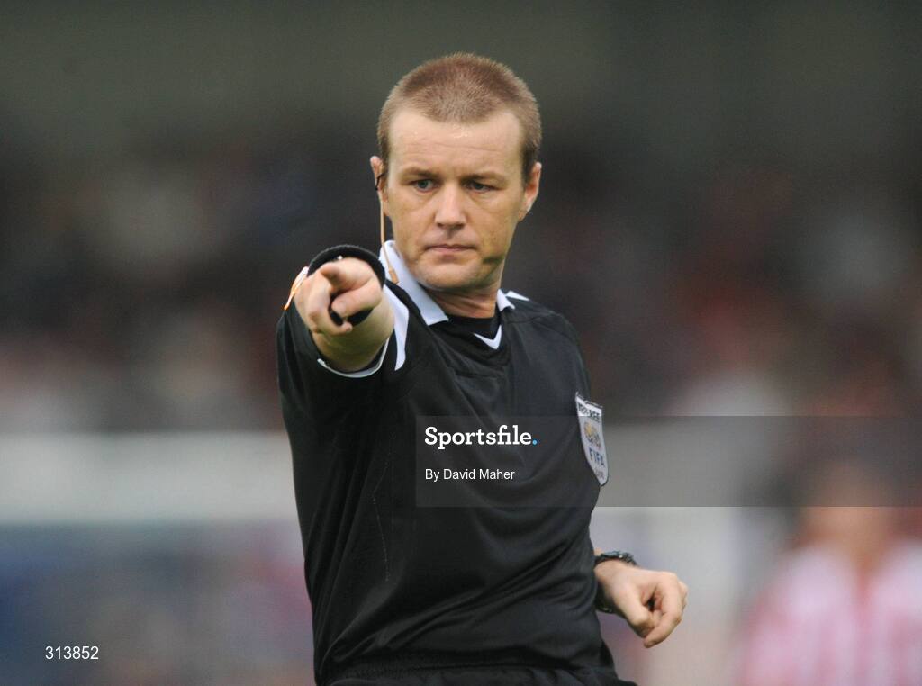 28 July 2008; Alan Kelly, referee. Pre-season friendly, Cobh Ramblers v Sunderland, Turners Cross, Cork. Picture credit: David Maher / SPORTSFILE