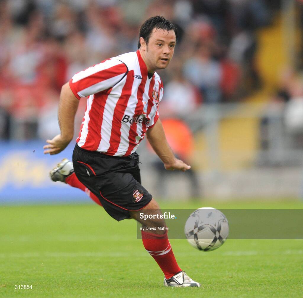 28 July 2008; Andy Reid, Sunderland. Pre-season friendly, Cobh Ramblers v Sunderland, Turners Cross, Cork. Picture credit: David Maher / SPORTSFILE