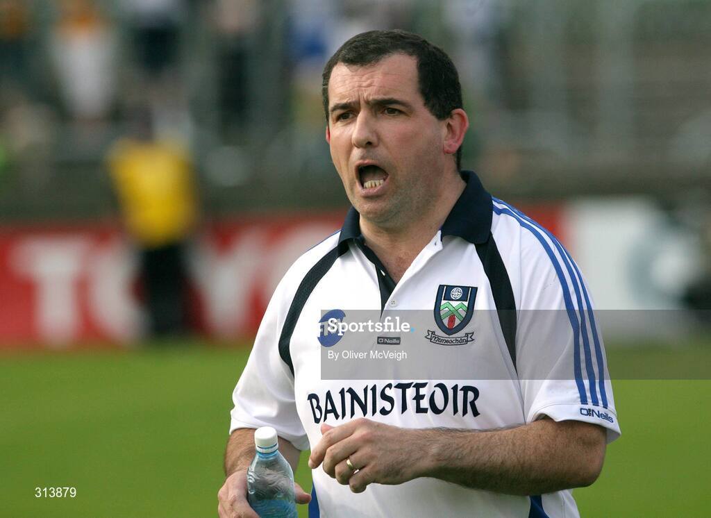 24 July 2008; Monaghan manager Seamus McEnaney. GAA Football All-Ireland Senior Championship Qualifier - Rd 2, Donegal v Monaghan, Ballybofey, Co. Donegal. Picture credit: Oliver McVeigh / SPORTSFILE
