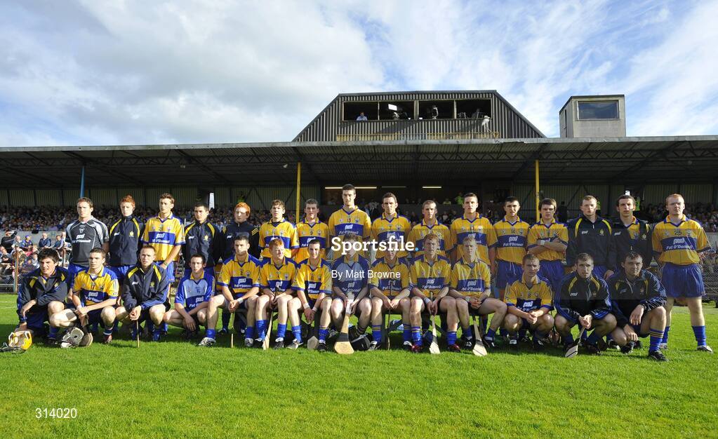 30 July 2008; The Clare squad. Bord Gais Munster GAA Hurling U21 Championship Final, Clare v Tipperary, Cusack Park, Ennis, Co. Clare. Picture credit: Matt Browne / SPORTSFILE