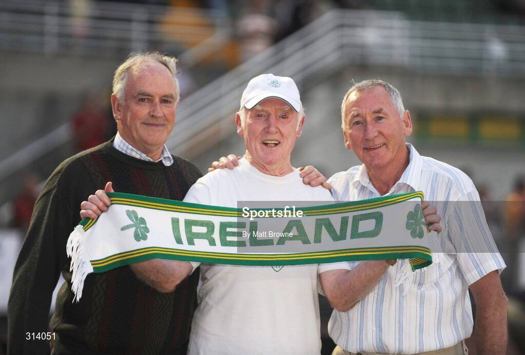 25 July 2008; From left, Matt Rudden, Harry O'Gorman and Sean Callan. Morton Memorial Games, Morton Stadium, Santry, Co. Dublin Picture credit: Matt Browne / SPORTSFILE