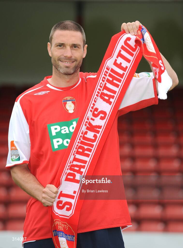 31 July 2008; St. Patrick's Athletic new signing John Murphy. Richmond Park, Dublin. Picture credit: Brian Lawless / SPORTSFILE
