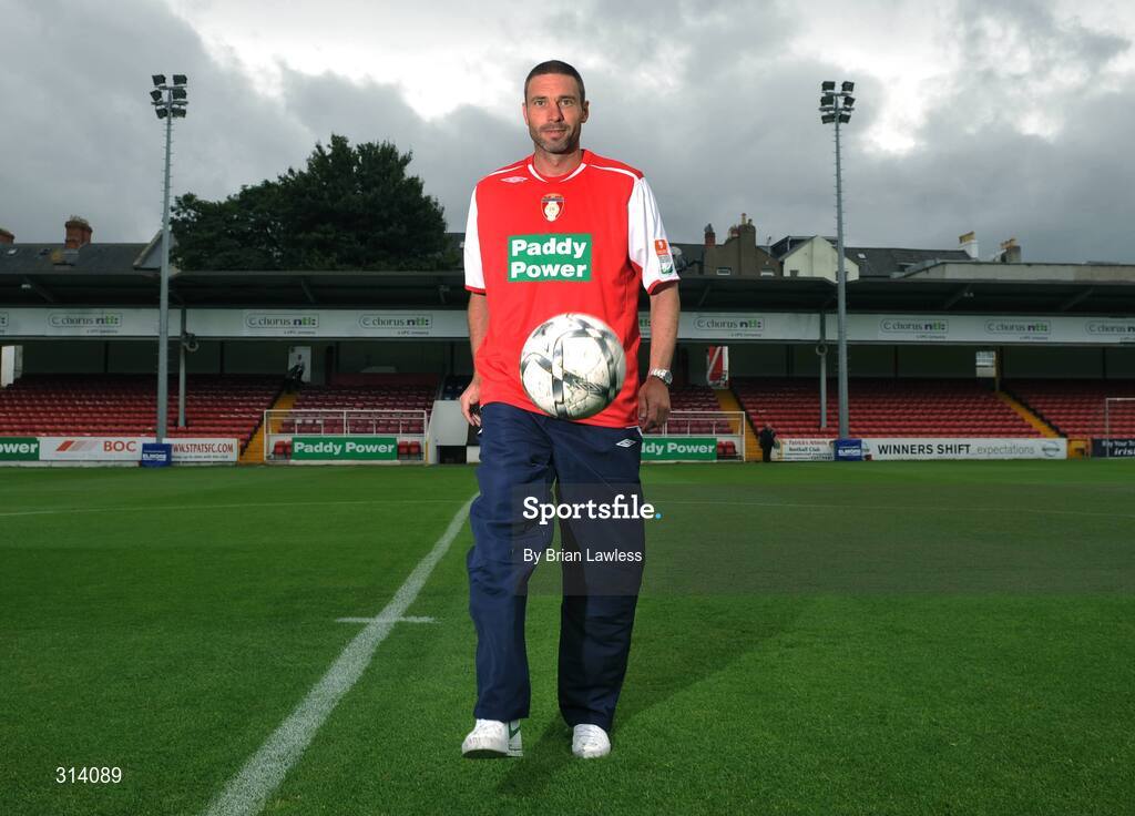 31 July 2008; St. Patrick's Athletic new signing John Murphy. Richmond Park, Dublin. Picture credit: Brian Lawless / SPORTSFILE