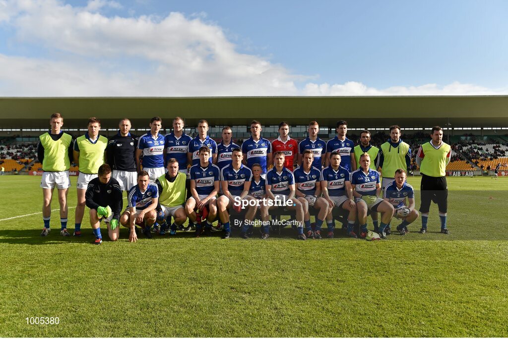 6 June 2015; The Laois squad. Leinster GAA Football Senior Championship Quarter-Final, Kildare v Laois. O'Connor Park, Tullamore, Co. Offaly. Picture credit: Stephen McCarthy / SPORTSFILE
