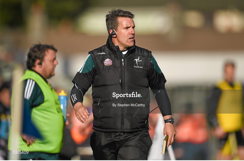 6 June 2015; Kildare manager Jason Ryan. Leinster GAA Football Senior Championship Quarter-Final, Kildare v Laois. O'Connor Park, Tullamore, Co. Offaly. Picture credit: Stephen McCarthy / SPORTSFILE