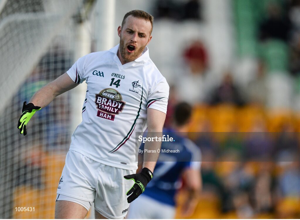 6 June 2015; Alan Smith, Kildare, reacts to a missed goal chance in the first half. Leinster GAA Football Senior Championship Quarter-Final, Kildare v Laois. O'Connor Park, Tullamore, Co. Offaly. Picture credit: Piaras Ó Mídheach / SPORTSFILE