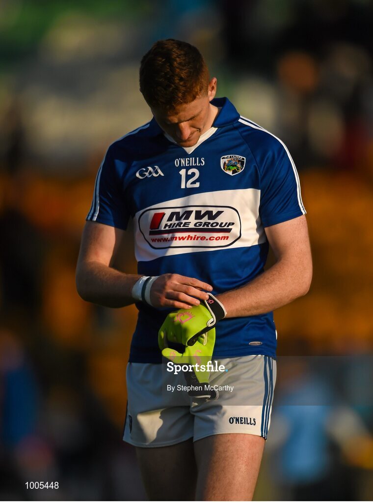 6 June 2015; Evan O'Carroll, Laois, after the game. Leinster GAA Football Senior Championship Quarter-Final, Kildare v Laois. O'Connor Park, Tullamore, Co. Offaly. Picture credit: Stephen McCarthy / SPORTSFILE