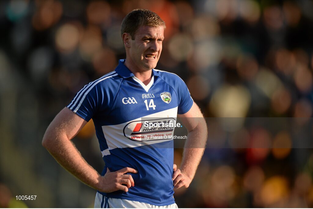 6 June 2015; Donal Kingston, Laois, leaves the field after the game. Leinster GAA Football Senior Championship Quarter-Final, Kildare v Laois. O'Connor Park, Tullamore, Co. Offaly. Picture credit: Piaras Ó Mídheach / SPORTSFILE