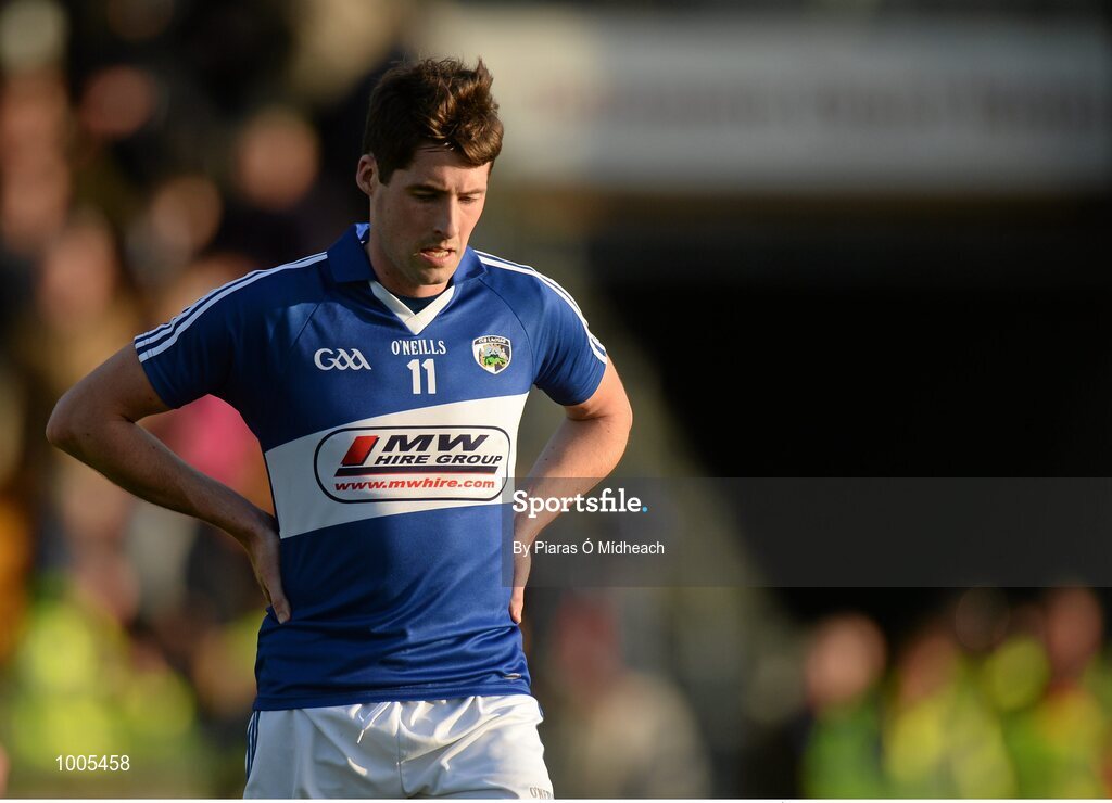 6 June 2015; Conor Boyle, Laois, leaves the field after the game. Leinster GAA Football Senior Championship Quarter-Final, Kildare v Laois. O'Connor Park, Tullamore, Co. Offaly. Picture credit: Piaras Ó Mídheach / SPORTSFILE