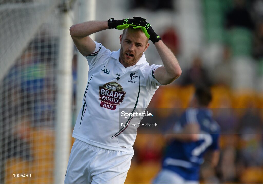 6 June 2015; Alan Smith, Kildare, reacts to a missed goal chance in the first half. Leinster GAA Football Senior Championship Quarter-Final, Kildare v Laois. O'Connor Park, Tullamore, Co. Offaly. Picture credit: Piaras Ó Mídheach / SPORTSFILE