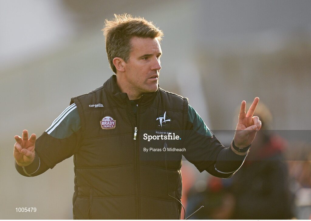 6 June 2015; Kildare manager Jason Ryan. Leinster GAA Football Senior Championship Quarter-Final, Kildare v Laois. O'Connor Park, Tullamore, Co. Offaly. Picture credit: Piaras Ó Mídheach / SPORTSFILE