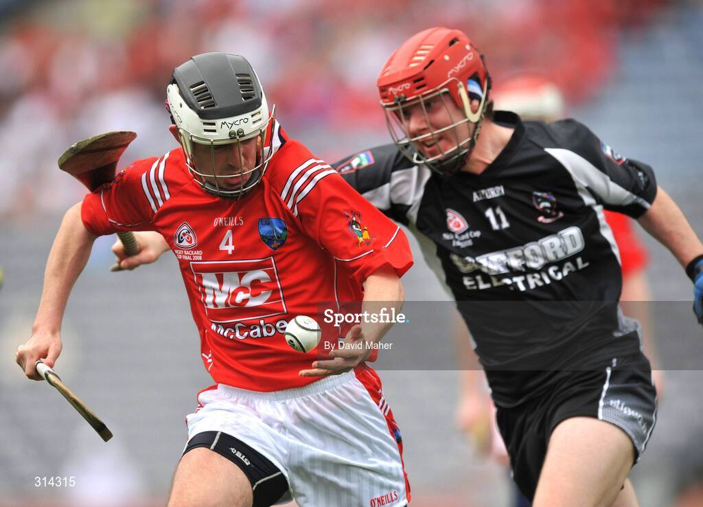 3 August 2008; Brian Hassett, Louth, in action against Damien Burke, Sligo. Nicky Rackard Cup Final, Louth v Sligo, Croke Park, Dublin. Picture credit: David Maher / SPORTSFILE