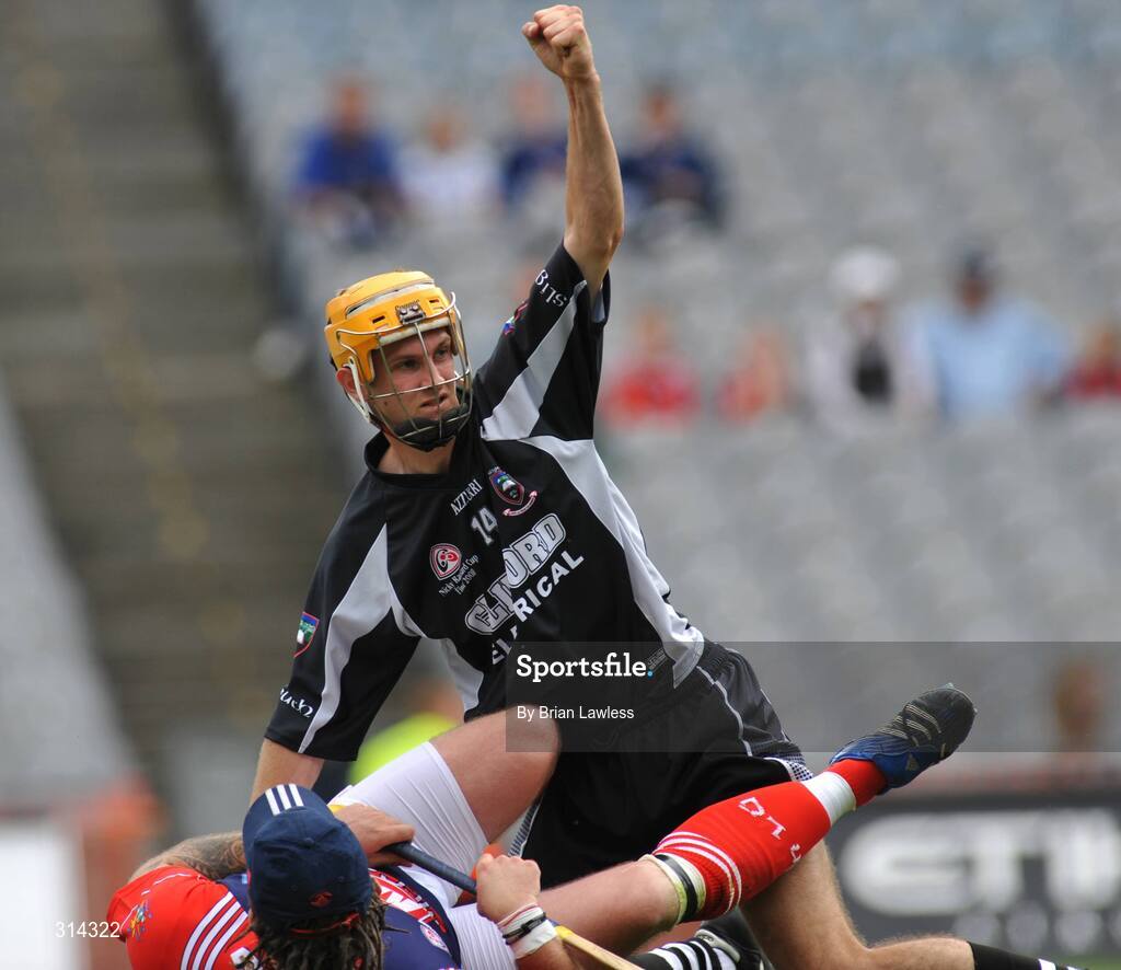 3 August 2008; Sligo's Keith Raymond celebrates after scoring his side's first goal. Nicky Rackard Cup Final, Louth v Sligo, Croke Park, Dublin. Picture credit: Brian Lawless / SPORTSFILE