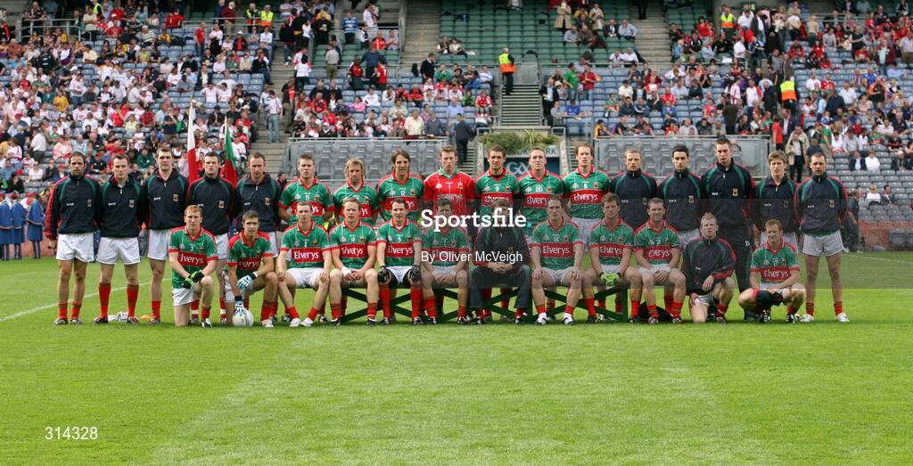 2 August 2008; The Mayo squad. All-Ireland Senior Football Championship Qualifier, Round 3, Tyrone v Mayo, Croke Park, Dublin. Picture credit: Oliver McVeigh / SPORTSFILE