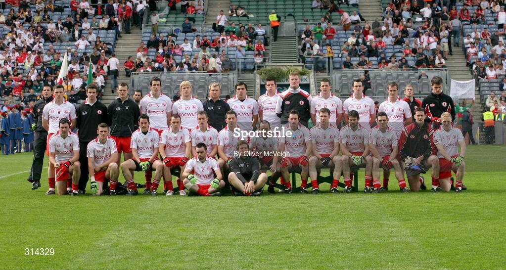 2 August 2008; The Tyrone squad. All-Ireland Senior Football Championship Qualifier, Round 3, Tyrone v Mayo, Croke Park, Dublin. Picture credit: Oliver McVeigh / SPORTSFILE