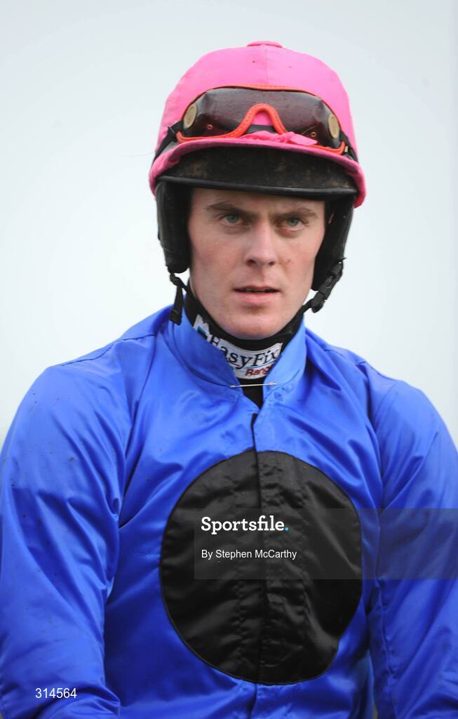 28 July 2008; Jockey Robbie McNamara, onboard Little Eye, ahead of the GPT Dublin Handicap Hurdle. Galway Racing Fesitval - Monday, Ballybrit, Galway. Picture credit: Stephen McCarthy / SPORTSFILE