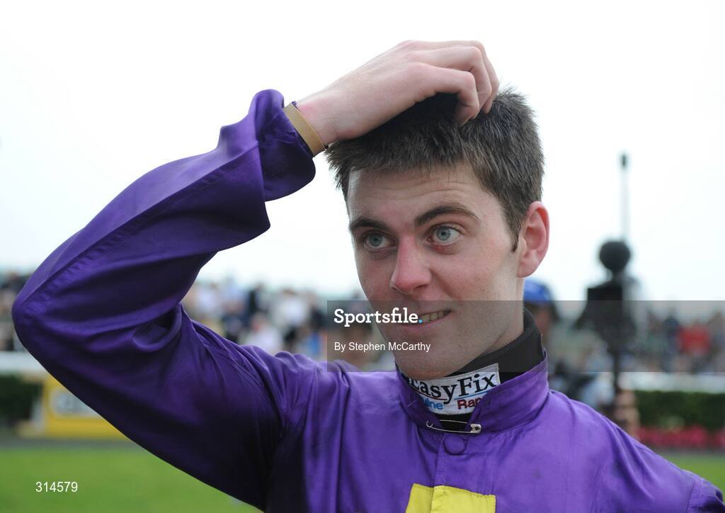 28 July 2008; Winning jockey Robbie McNamara after winning the GPT Galway Handicap onboard Majestic Concorde. Galway Racing Fesitval - Monday, Ballybrit, Galway. Picture credit: Stephen McCarthy / SPORTSFILE