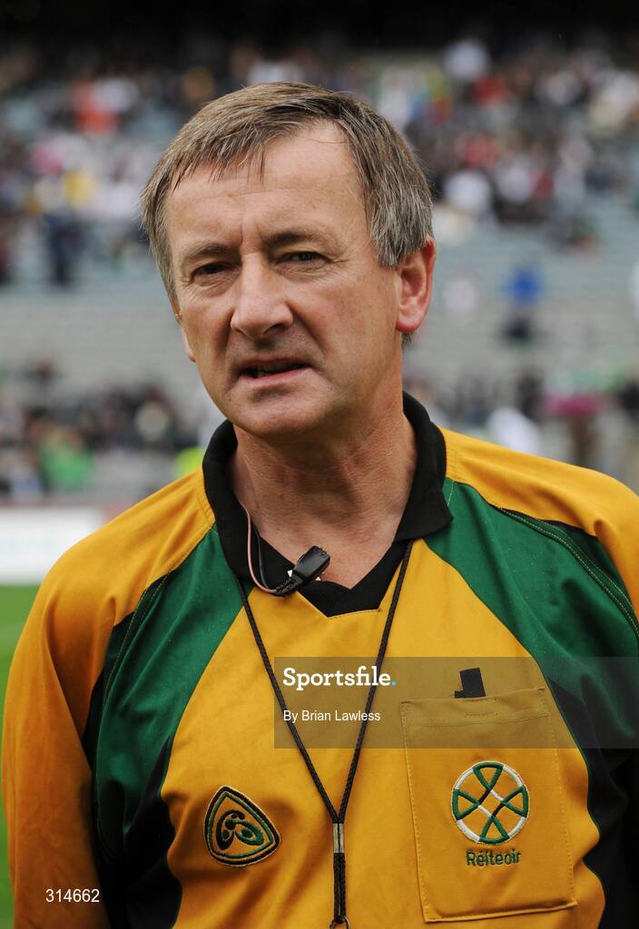 3 August 2008; Referee Aidan Mangan. All-Ireland Senior Football Championship Qualifier, Round 3, Fermanagh v Kildare, Croke Park, Dublin. Picture credit: Brian Lawless / SPORTSFILE