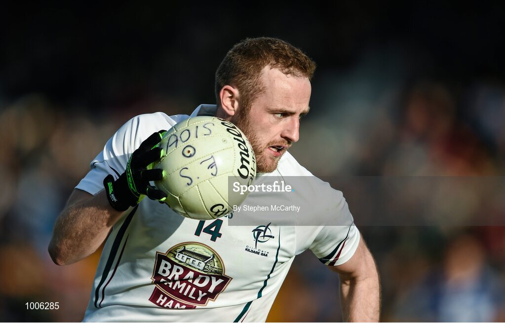 6 June 2015; Alan Smith, Kildare. Leinster GAA Football Senior Championship Quarter-Final, Kildare v Laois. O'Connor Park, Tullamore, Co. Offaly. Picture credit: Stephen McCarthy / SPORTSFILE