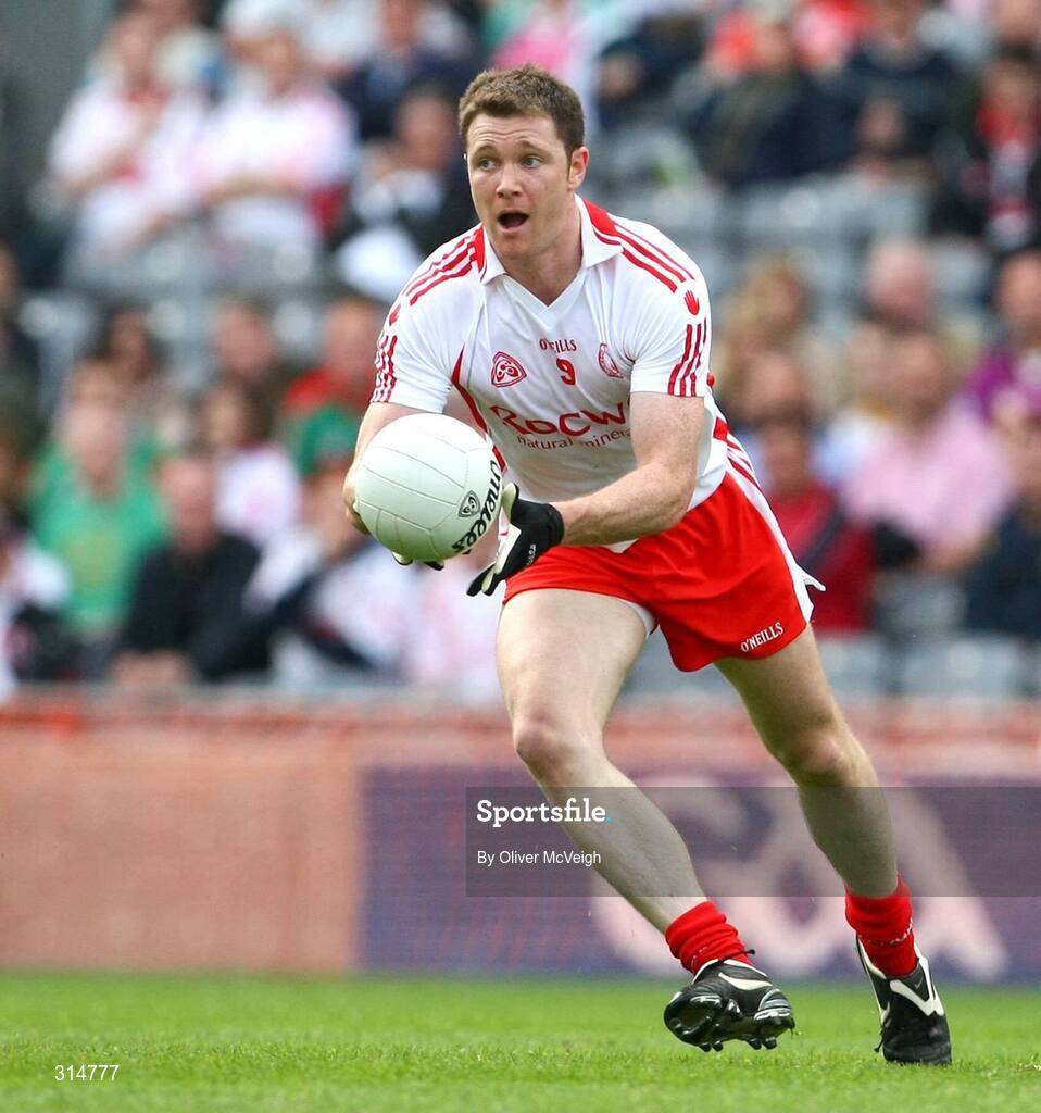 2 August 2008; Enda McGinley, Tyrone. All-Ireland Senior Football Championship Qualifier, Round 3, Tyrone v Mayo, Croke Park, Dublin. Picture credit: Oliver McVeigh / SPORTSFILE