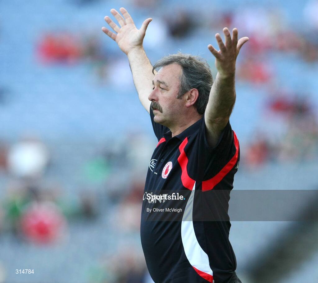 2 August 2008; Tyrone assistant manager Tony Donnelly. All-Ireland Senior Football Championship Qualifier, Round 3, Tyrone v Mayo, Croke Park, Dublin. Picture credit: Oliver McVeigh / SPORTSFILE