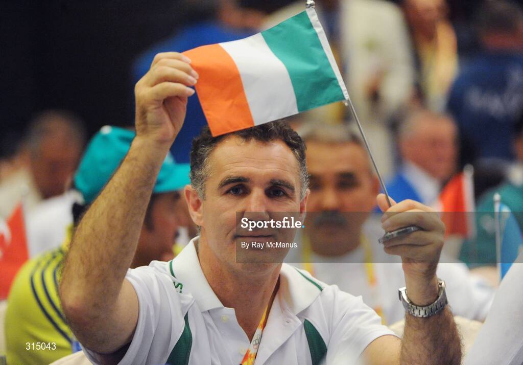 8 August 2008; Ireland coach Billy Walsh after the draw for the preliminaries of the boxing. Beijing 2008 - Games of the XXIX Olympiad, Beijing Workers Gymnasium, Olympic Green, Beijing, China. Picture credit: Ray McManus / SPORTSFILE