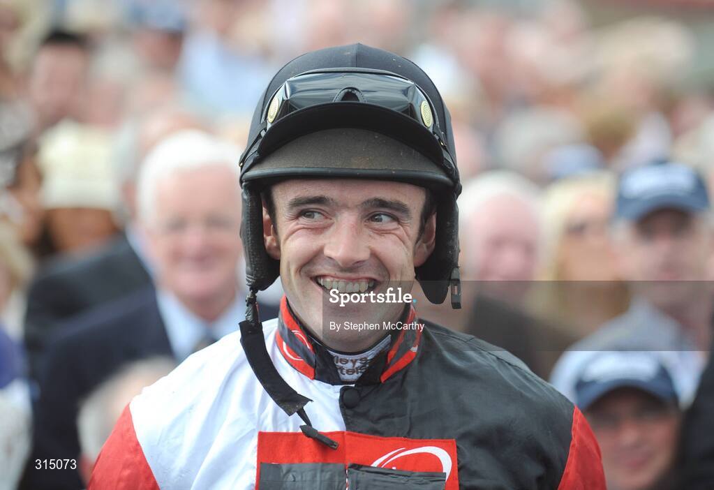 30 July 2008; A delighted Ruby Walsh after winning the William Hill Galway Plate onboard Oslot. Galway Racing Festival - Wednesday, Ballybrit, Galway. Picture credit: Stephen McCarthy / SPORTSFILE