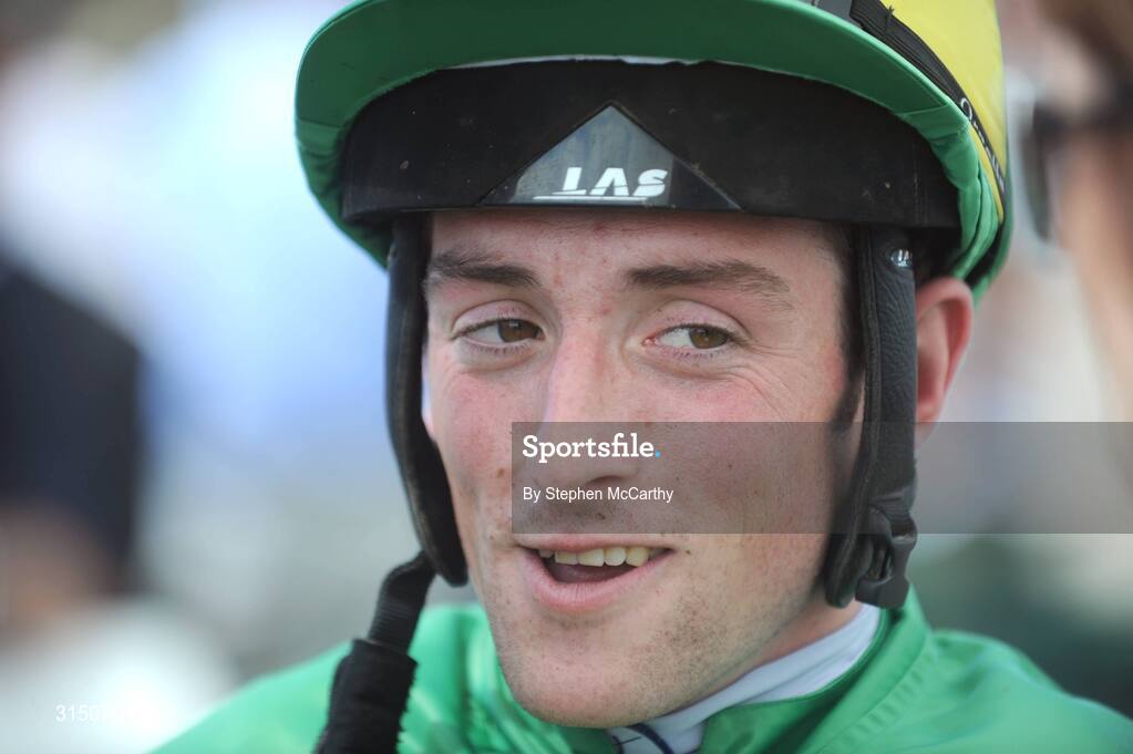 30 July 2008; Jockey Paddy Flood after winning the williamhill.ie Handicap Hurdle onboard Clover Pearl. Galway Racing Festival - Wednesday, Ballybrit, Galway. Picture credit: Stephen McCarthy / SPORTSFILE