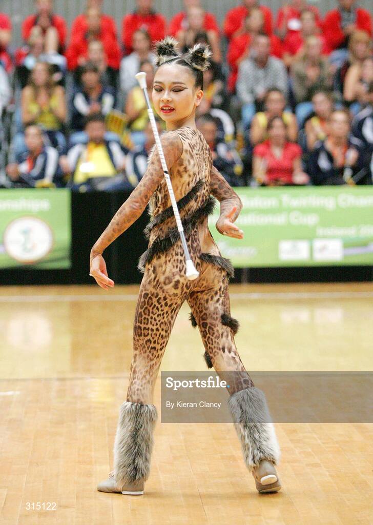 8 August 2008; Yukako Shingu, Japan, in action during the 29th World Baton Championship and 4th International Cup. World Baton Championships, University Arena, Limerick. Picture credit: Kieran Clancy / SPORTSFILE