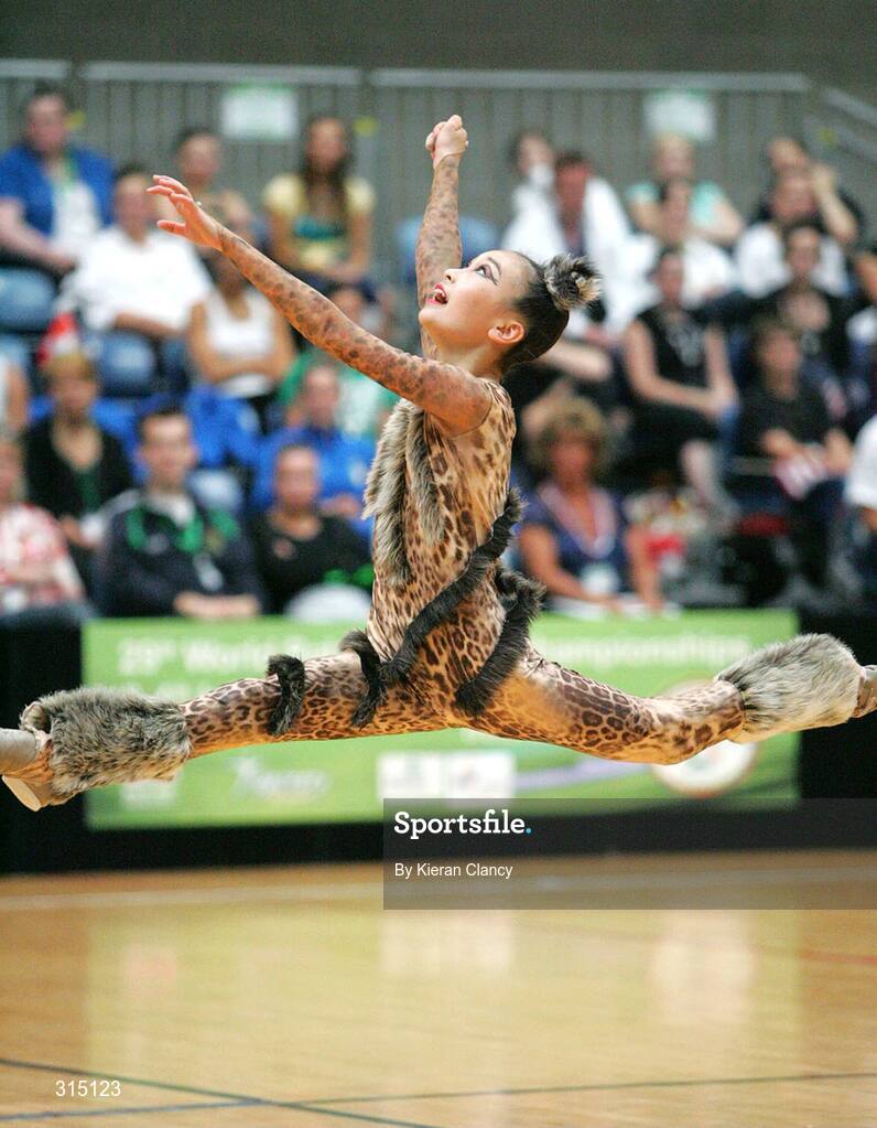 8 August 2008; Yukako Shingu, Japan, in action during the 29th World Baton Championship and 4th International Cup. World Baton Championships, University Arena, Limerick. Picture credit: Kieran Clancy / SPORTSFILE