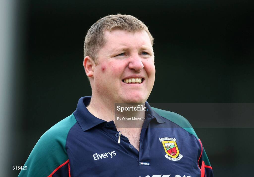 9 August 2008; Mayo manager Ray Dempsey watches from the sideline. ESB GAA Football All-Ireland Minor Championship Quarter-Final, Mayo v Monaghan, Pearse Park, Longford. Picture credit: Oliver McVeigh / SPORTSFILE