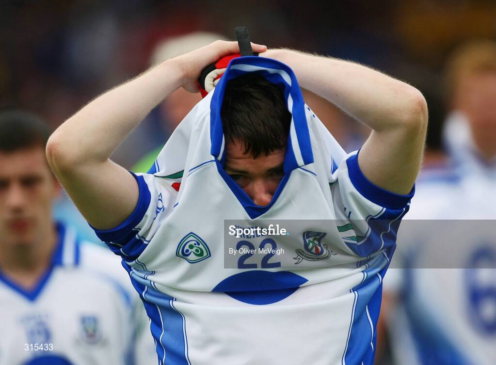 9 August 2008; A dejected Philip O'Callaghan, Monaghan, comes off at the end of the game. ESB GAA Football All-Ireland Minor Championship Qarter-Final, Mayo v Monaghan, Pearse Park, Longford. Picture credit: Oliver McVeigh / SPORTSFILE