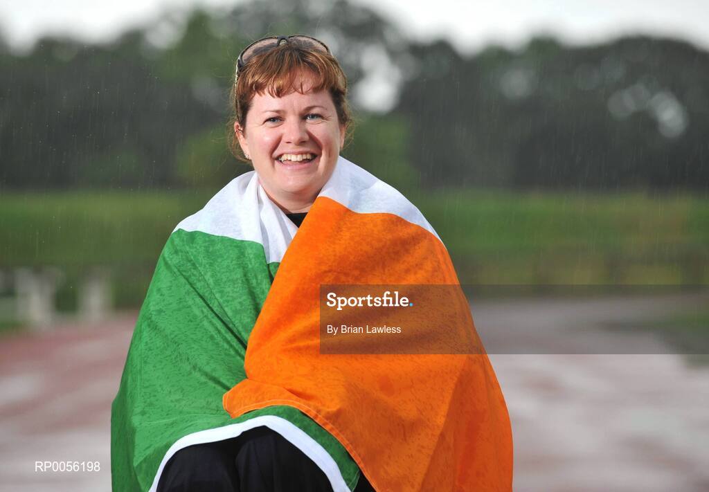 9 August 2008; Irish athlete Patrice Dockery, 100m, 200m & 400m, from Swords in Co.Dublin, has been selected as the flag bearer for the Irish team for the 2008 Paralympic Games. A decorated Paralympic athlete and a veteran of six Games, Dockery greeted the news as 'a tremendous honour and a privilege'. The 2008 Paralympic Games get underway on September 6th and the Irish team comprises 45 athletes across nine sports. University of Limerick, Limerick. Picture credit: Brian Lawless / SPORTSFILE