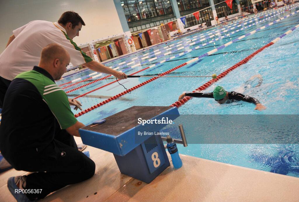 10 August 2008; Ireland Paralympic athlete Stephen Campbell, 400m, 100m, & 50m S11, from Cookstown, Tyrone, who is visually impaired, at the final whole team Paralympic training camp in the University of Limerick before the 45 strong Irish team, across nine sports, departs for its pre Games holding camp in Beijing later this month ahead of the 13th Paralympic Games which get underway on Sept 6th in the Chinese capital. University of Limerick, Limerick. Picture credit: Brian Lawless / SPORTSFILE