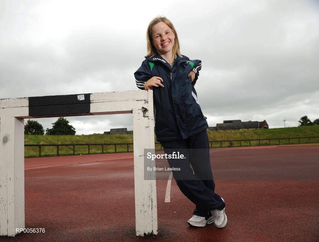 9 August 2008; Ireland's Catherine Wayland, from New Ross, Co. Wexford, F51 Discus, at the final whole team Paralympic training camp in the University of Limerick before the 45 strong Irish team, across nine sports, departs for its pre Games holding camp in Beijing later this month ahead of the 13th Paralympic Games which get underway on Sept 6th in the Chinese capital. University of Limerick, Limerick. Picture credit: Brian Lawless / SPORTSFILE