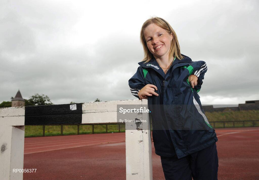 9 August 2008; Ireland's Catherine Wayland, from New Ross, Co. Wexford, F51 Discus, at the final whole team Paralympic training camp in the University of Limerick before the 45 strong Irish team, across nine sports, departs for its pre Games holding camp in Beijing later this month ahead of the 13th Paralympic Games which get underway on Sept 6th in the Chinese capital. University of Limerick, Limerick. Picture credit: Brian Lawless / SPORTSFILE