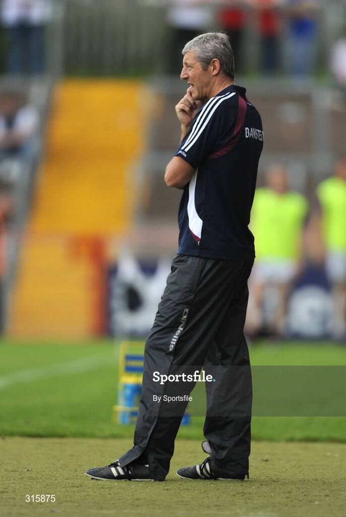 26 July 2008; Westmeath manager Tomas O Flatharta during the game. GAA Football All-Ireland Senior Championship Qualifier - Rd 2, Tyrone v Westmeath, Healy Park, Omagh, Co. Tyrone. Photo by Sportsfile