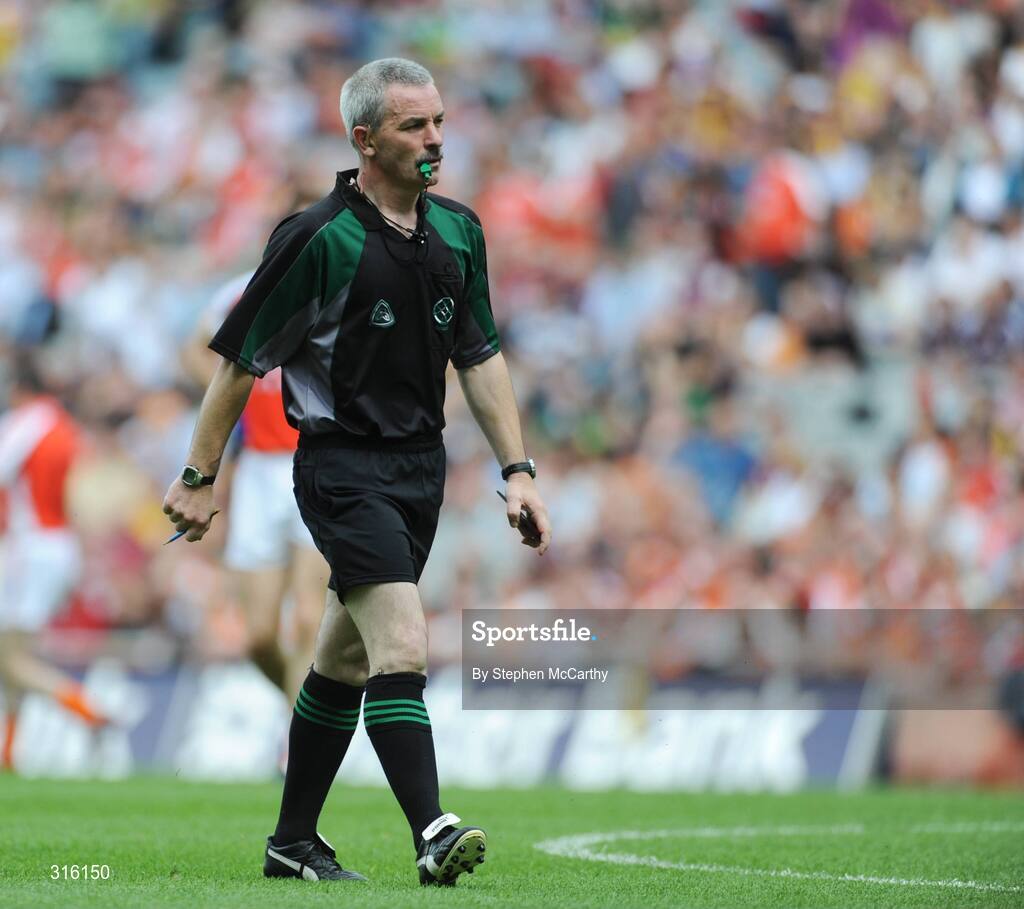 9 August 2008; Referee Paddy Russell, Tipperary. GAA Football All-Ireland Senior Championship Quarter-Final, Armagh v Wexford, Croke Park, Dublin. Picture credit: Stephen McCarthy / SPORTSFILE