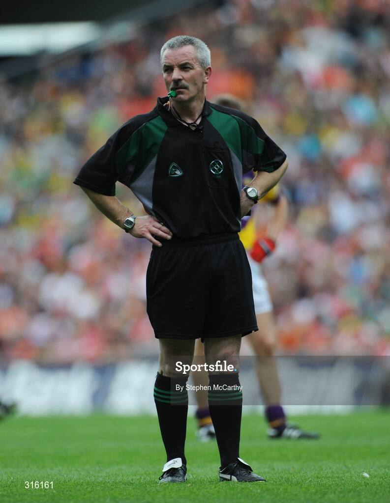 9 August 2008; Referee Paddy Russell, Tipperary. GAA Football All-Ireland Senior Championship Quarter-Final, Armagh v Wexford, Croke Park, Dublin. Picture credit: Stephen McCarthy / SPORTSFILE
