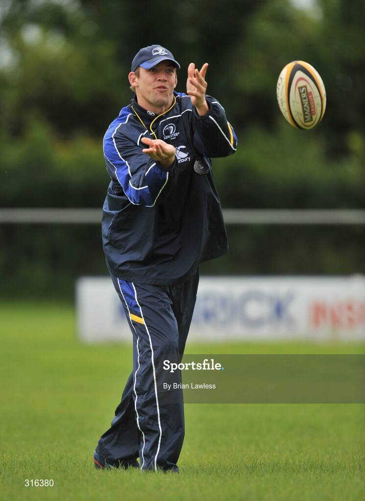 15 August 2008; Forwards coach Jonno Gibbes in action during the Leinster Rugby Squad Open Day. Portlaoise RFC, Co. Laois. Picture credit: Brian Lawless / SPORTSFILE