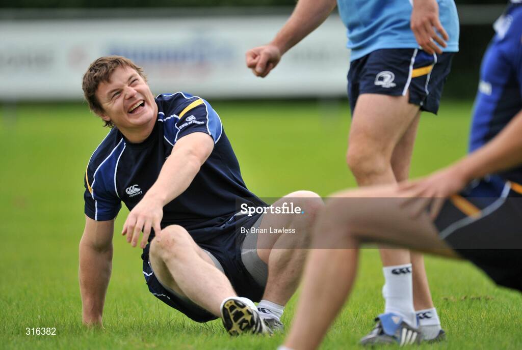 15 August 2008; Leinster's Brian O'Driscoll during the Leinster Rugby Squad Open Day. Portlaoise RFC, Co. Laois. Picture credit: Brian Lawless / SPORTSFILE