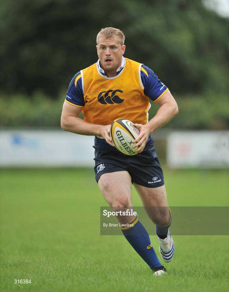 15 August 2008; Jamie Heaslip in action during the Leinster Rugby Squad Open Day. Portlaoise RFC, Co. Laois. Picture credit: Brian Lawless / SPORTSFILE