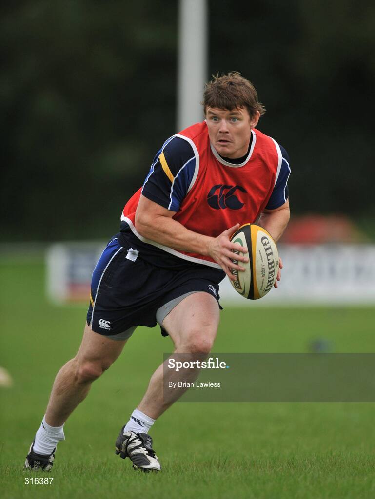 15 August 2008; Brian O'Driscoll in action during the Leinster Rugby Squad Open Day. Portlaoise RFC, Co. Laois. Picture credit: Brian Lawless / SPORTSFILE