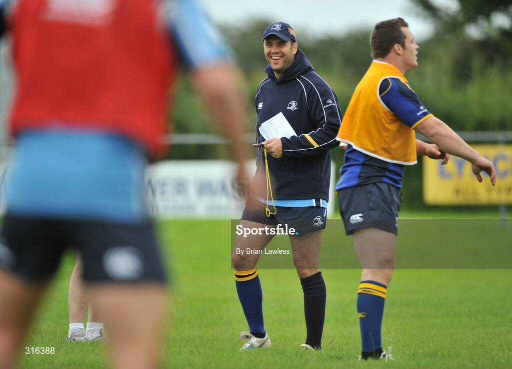 15 August 2008; Head coach Michael Cheika during the Leinster Rugby Squad Open Day. Portlaoise RFC, Co. Laois. Picture credit: Brian Lawless / SPORTSFILE